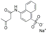 Sodium 4-acetoacetamidonaphthalene-1-sulfonate Struktur