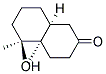 (4AA,5A,8AA)-5-HYDROXY-4A,5-DIMETHYLOCTAHYDRO-2(1H)-NAPHTHALENONE Struktur