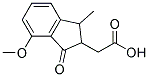 (4-METHOXY-1-METHYL-3-OXO-2-INDANYL)ACETICACID Struktur