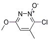 3-CHLORO-6-METHOXY-4-METHYLPYRIDAZINE2-OXIDE Struktur