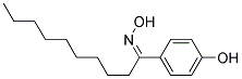 4'-HYDROXYDECANOPHENONEOXIME Struktur