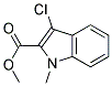 METHYL3-CHLORO-1-METHYL-2-INDOLECARBOXYLATE Struktur