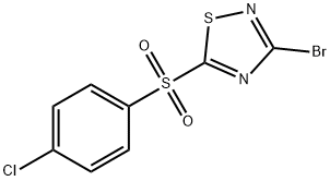 3-Bromo-5-(4-chlorophenylsulfonyl)-1,2,4-thiadiazole Struktur