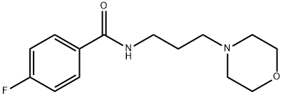 4-Fluoro-N-(3-morpholin-4-yl-propyl)-benzamide Struktur