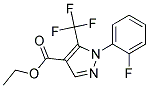 Ethyl1-(2-Fluoro-phenyl)-5-trifluoromethyl-1H-pyrazole-4-carboxylate Struktur