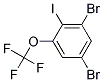 3,5-Dibromo-2-iodotrifluoromethoxybenzene Struktur