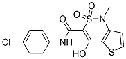 N-(4-Chlorophenyl)-4-hydroxy-1-methyl-2,2-dioxo-1,2-dihydro-2lambda6-thieno[3,2-c][1,2]thiazine-3-carboxamide Struktur