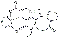 4-(2-Chlorophenyl)-3-ethoxycarbonyl-2-[(2-phthaloylethoxy)methyl]-5-methoxycarbonyl-6-methyl-1,4-dihydropyridine Struktur