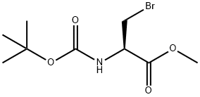 3-BROMO-2-N-BOC-AMINO-PROPIONIC ACID METHYL ESTER
 Struktur