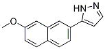 5-(7-methoxy-2-naphthyl)-1H-pyrazole Struktur