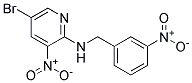 (5-Bromo-3-nitro-pyridin-2-yl)-(3-nitro-benzyl)-amine Struktur