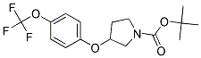 3-(4-Trifluoromethoxy-phenoxy)-pyrrolidine-1-carboxylic acid tert-butyl ester Struktur