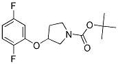 3-(2,5-Difluoro-phenoxy)-pyrrolidine-1-carboxylic acid tert-butyl ester Struktur