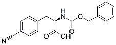 (2R)-2-{[(benzyloxy)carbonyl]amino}-3-(4-cyanophenyl)propanoic acid Struktur