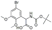 (5-bromo-2,3-dimethoxyphenyl)[(tert-butoxycarbonyl)amino]acetic acid Struktur