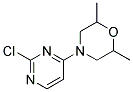 4-(2-chloropyrimidin-4-yl)-2,6-dimethylmorpholine Struktur