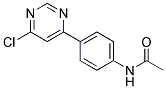 N-[4-(6-Chloro-pyrimidin-4-yl)-phenyl]-acetamide Struktur