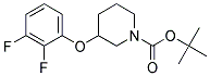 3-(2,3-Difluoro-phenoxy)-piperidine-1-carboxylic acid tert-butyl ester Struktur