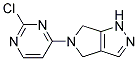 5-(2-chloropyrimidin-4-yl)-1,4,5,6-tetrahydropyrrolo[3,4-c]pyrazole Struktur