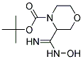 tert-butyl 3-(hydroxycarbamimidoyl)morpholine-4-carboxylate Struktur