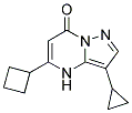 5-cyclobutyl-3-cyclopropylpyrazolo[1,5-a]pyrimidin-7(4H)-one Struktur