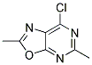 7-chloro-2,5-dimethyl[1,3]oxazolo[5,4-d]pyrimidine Struktur