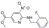 6-(2-Fluoro-benzylamino)-5-nitro-nicotinic acid methyl ester Struktur