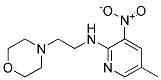 (5-Methyl-3-nitro-pyridin-2-yl)-(2-morpholin-4-yl-ethyl)-amine Struktur