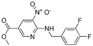 6-(3,4-Difluoro-benzylamino)-5-nitro-nicotinic acid methyl ester Struktur