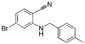 4-Bromo-2-(4-methyl-benzylamino)-benzonitrile Struktur