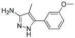 5-(3-methoxyphenyl)-4-methyl-1H-pyrazol-3-amine Struktur