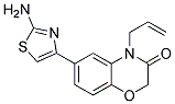 4-ALLYL-6-(2-AMINO-1,3-THIAZOL-4-YL)-2H-1,4-BENZOXAZIN-3(4H)-ONE Struktur