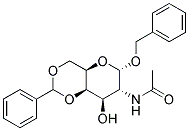 BENZYL 2-ACETAMIDO-4,6-O-BENZYLIDENE-2-DEOXY-ALPHA-D-GALACTOPYRANOSIDE Struktur