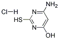 4-AMINO-6-HYDROXY-2-MERCAPTOPYRIMIDINE HYDROCHLORIDE Struktur