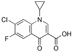 7-CHLORO-1-CYCLOPROPYL-1,4-DIHYDRO-6-FLUORO-4-OXOQUINOLINE-3-CARBOXYLIC ACID Struktur