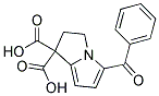 5-Benzoyl-2,3-Dihydro-1H-pyrrolizine-1,1-Dicarboxylic acid Struktur