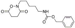 Benzyl-5-(3,6-dioxo-1,2-oxazinan-2-yl)pentylcarbamate Struktur