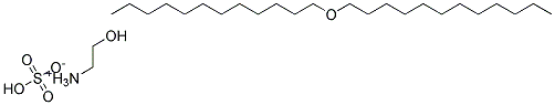 n-Dodecyl ether sulfate, monoethanolamine salt Struktur