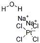 Sodium tetrachloroplatinate hydrate Struktur