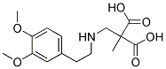 (3,4-DIMETHOXYPHENETHYLAMINOMETHYL)METHYLMALONICACID Struktur