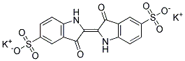 3,3'-DIOXO-2,2'-BIINDOLINYLIDENE-5,5'-DISULFONICACIDDIPOTASSIUMSALT Struktur