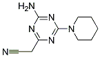 4-AMINO-6-PIPERIDINO-1,3,5-TRIAZINE-2-ACETONITRILE Struktur