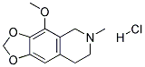 4-METHOXY-6-METHYL-5,6,7,8-TETRAHYDRO-1,3-DIOXOLO(4,5-G)ISOQUINOLINEHYDROCHLORIDE Struktur