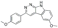 6-METHOXY-3-(P-METHOXYPHENYL)-9H-PYRIDAZINO(3,4-B)INDOLE Struktur