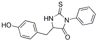 5-(P-HYDROXYBENZYL)-3-PHENYL-2-THIOXO-4-IMIDAZOLIDONE Struktur