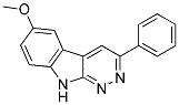 6-METHOXY-3-PHENYL-9H-PYRIDAZINO(3,4-B)INDOLE Struktur