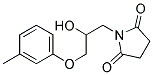 N-(2-HYDROXY-3-(M-TOLYLOXY)PROPYL)SUCCINIMIDE Struktur