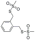 S,S'-(O-PHENYLENEDIMETHYLENE)BIS(METHANETHIOSULFONATE) Struktur