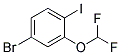 4-Bromo-2-(difluoromethoxy)iodobenzene Struktur