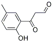 3-(2-Hydroxy-5-methylphenyl)-3-oxopropanal Struktur